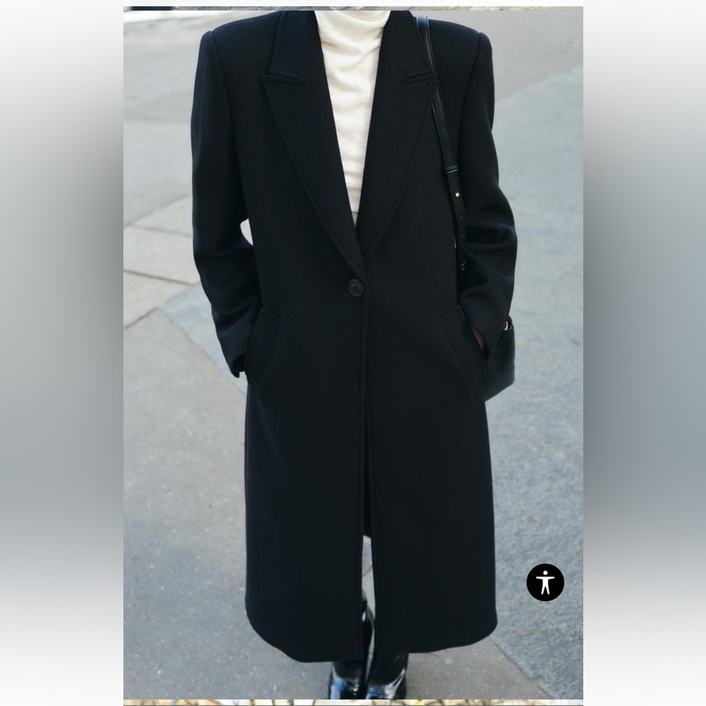 ZARA WOOL TRENCH COAT (NEW WITH TAGS)